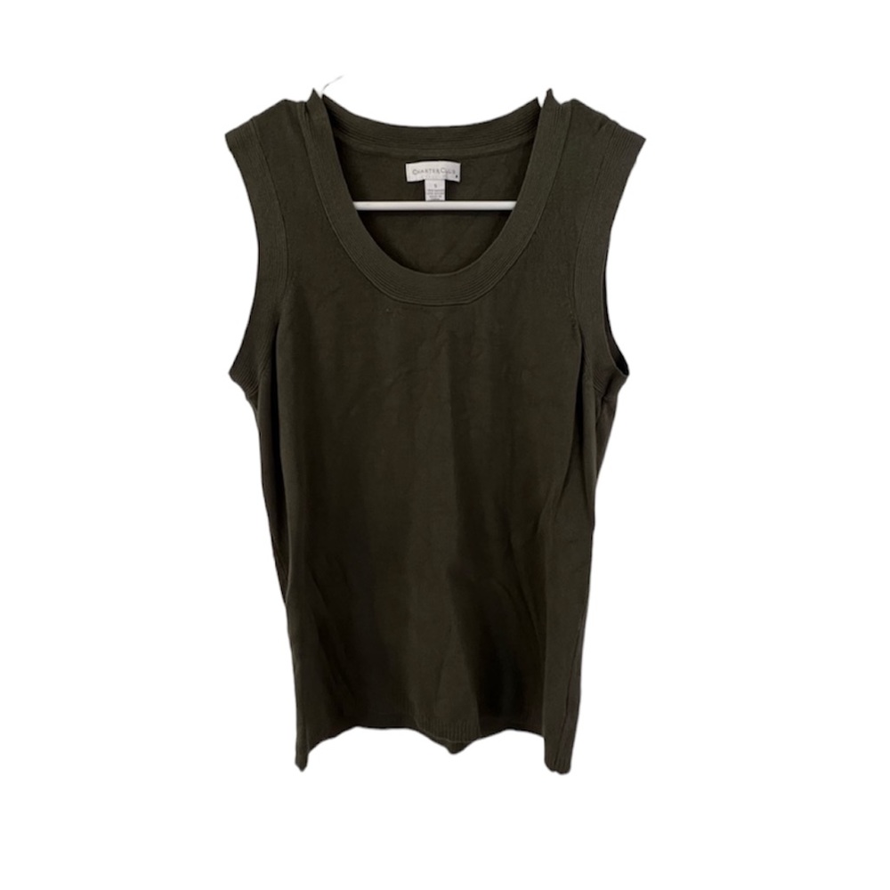 Charter Club Green Sweater Vest - Small